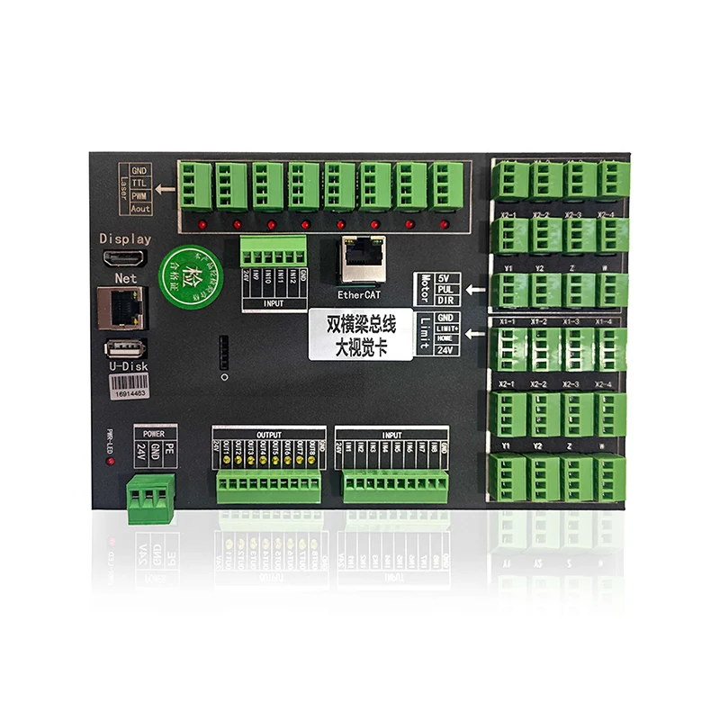 zy72b8e-2000n وحدة تحكم ليزر Ethercat للحصول على علامات مزدوجة الحزمة